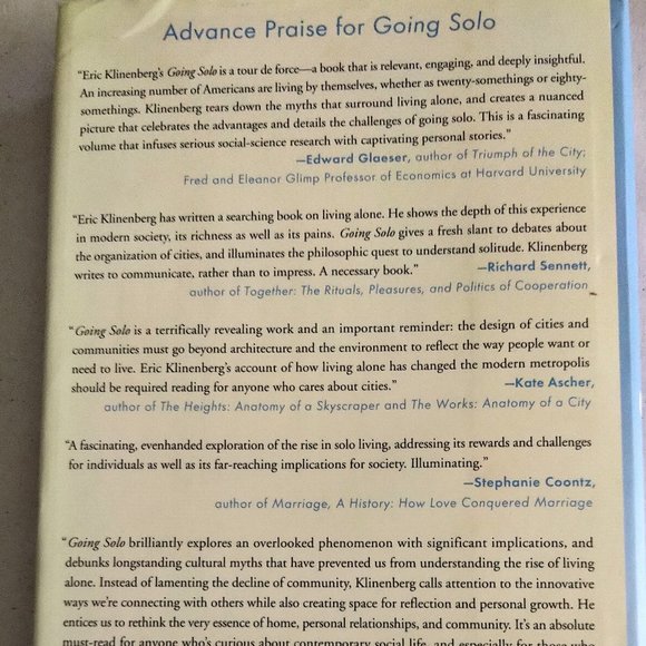 "Going Solo" Book- Rise and Appeal of Living Alone - Picture 2 of 3